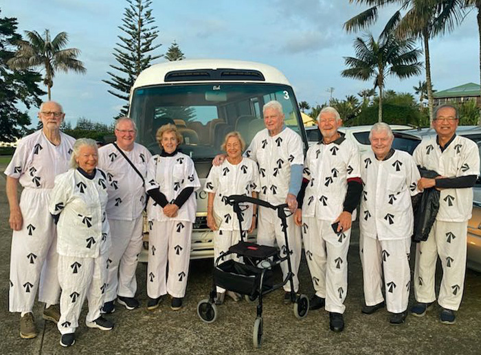 group in prison garb Norfolk Island